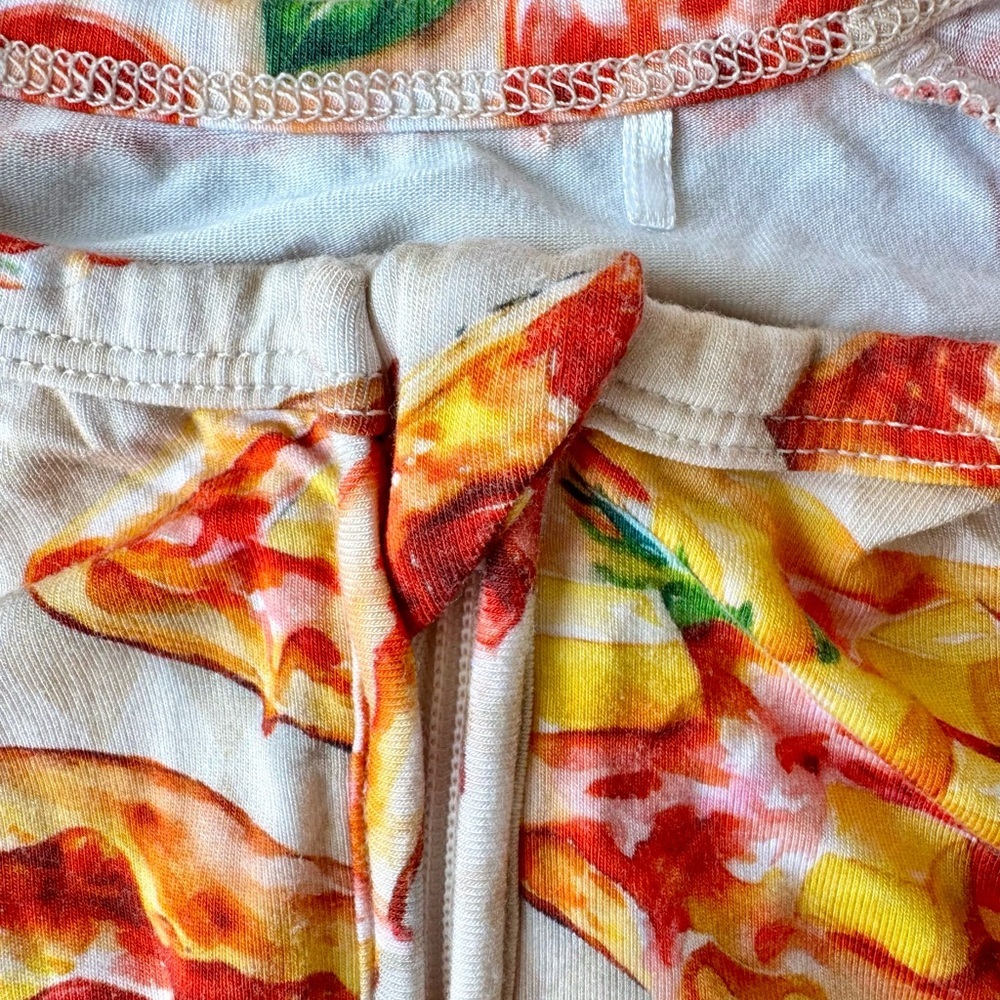 Bums & Roses Little Pizza Heaven Convertible One Piece Sz 2 NWOT Bamboo unisex - Picture 8 of 8